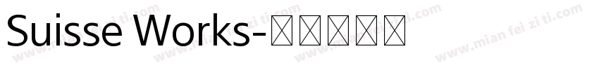 Suisse Works字体转换